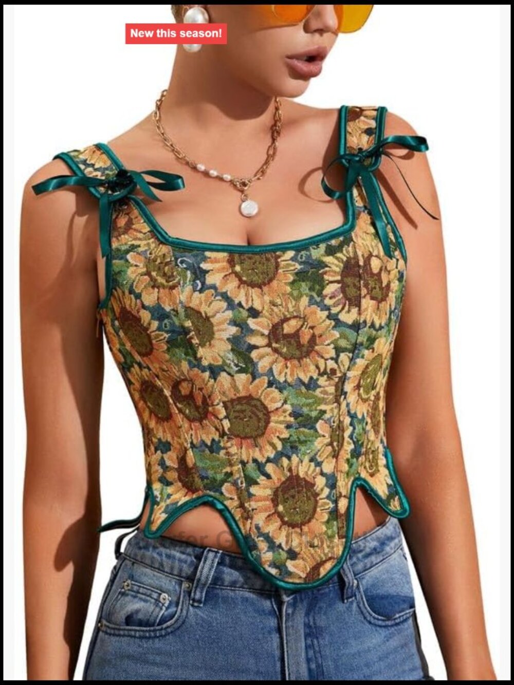 Alivila.Y Fashion Womens Sexy Vintage 1920s Renaissance Lace Trim Corset Bustier